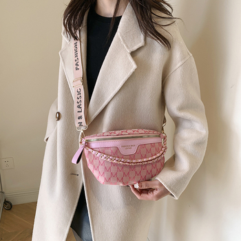 Τσάντα crossbody από PU δέρμα, σε στυλ Saddle Bag, μορφή dumpling, με φερμουάρ και επένδυση πολυεστέρα