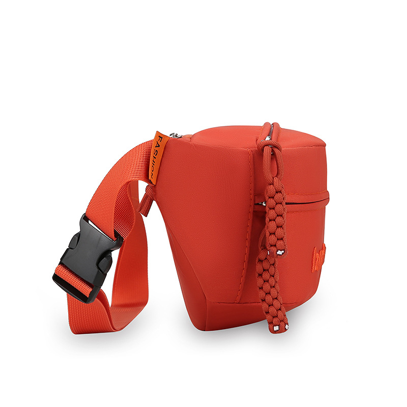 Moteriška drobės crossbody rankinė — miesto paprastas stilius, Oxford audinys, poliesterio pamušalas, užtrauktuko uždarymas, vidinis kišelis su užtrauktuku