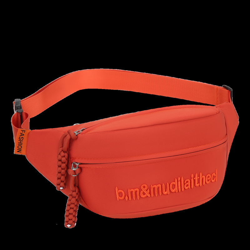 Moteriška drobės crossbody rankinė — miesto paprastas stilius, Oxford audinys, poliesterio pamušalas, užtrauktuko uždarymas, vidinis kišelis su užtrauktuku