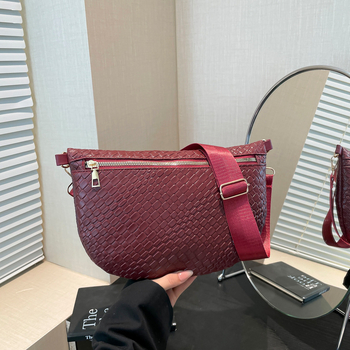 PU balno krepšys su užtrauktuku, poliesterio įdaila ir viena pečių juosta