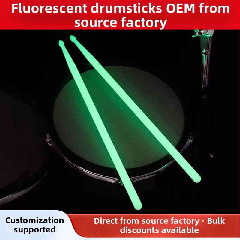 Svietiace plastové paličky na bubon 5A s protišmykovou rúčkou – moboog