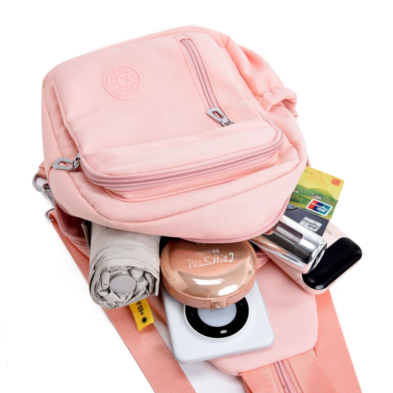 Урбанистична чанта за гърдите с отстраняема мултифункционална раница, презрамка за кръст, Oxford плат, подплата полиестер, цип за затваряне, вътрешен джоб с цип и джоб за телефон