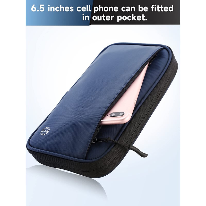 Θήκη διαβατηρίου και εγγράφων, 1 πτυχή πορτοφόλι, υλικό 900D φιλμ, επένδυση από πολυεστέρα 150D, στυλ επιχειρηματικής μετακίνησης