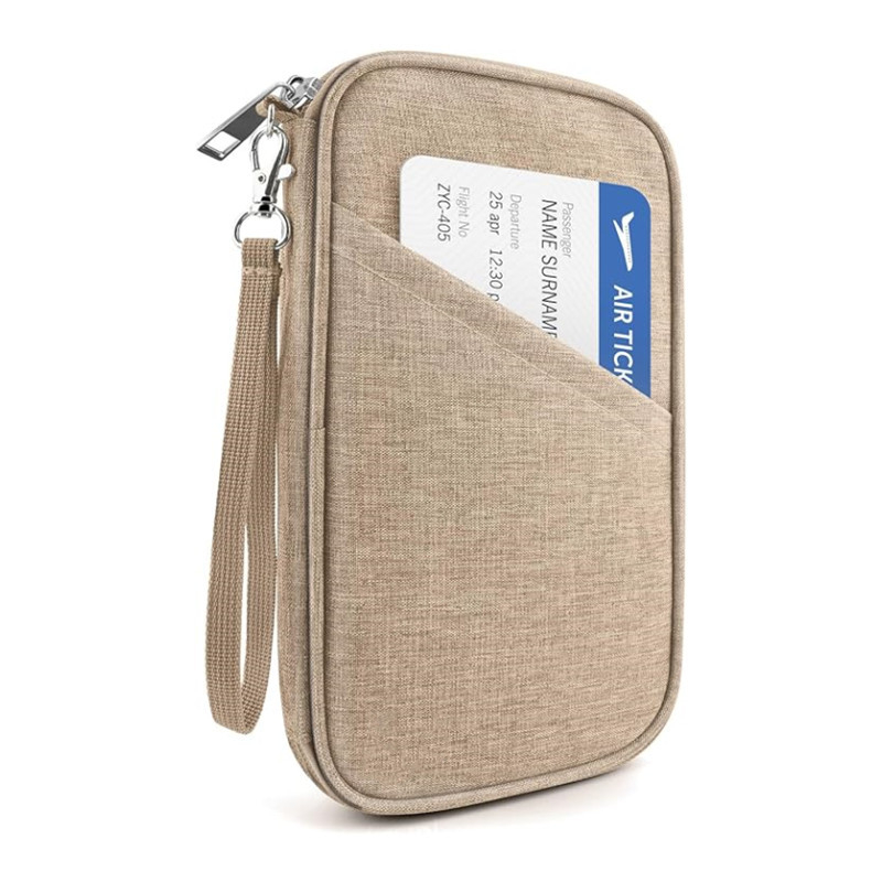 Pasporta vāciņš un kartes organizētājs – universāls, viegls, pretzādzības funkcija, poliesters