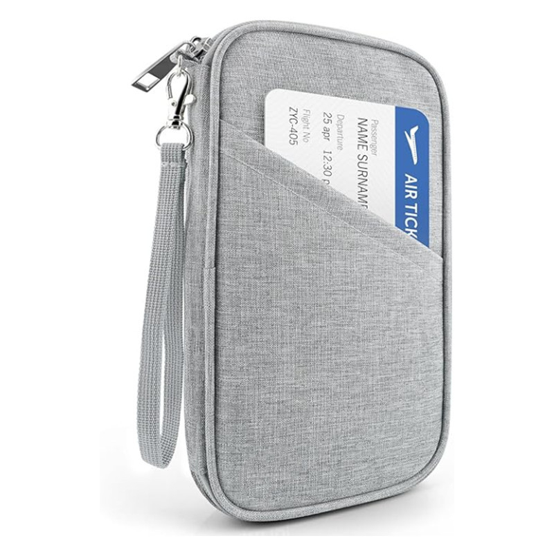 Pasporta vāciņš un kartes organizētājs – universāls, viegls, pretzādzības funkcija, poliesters