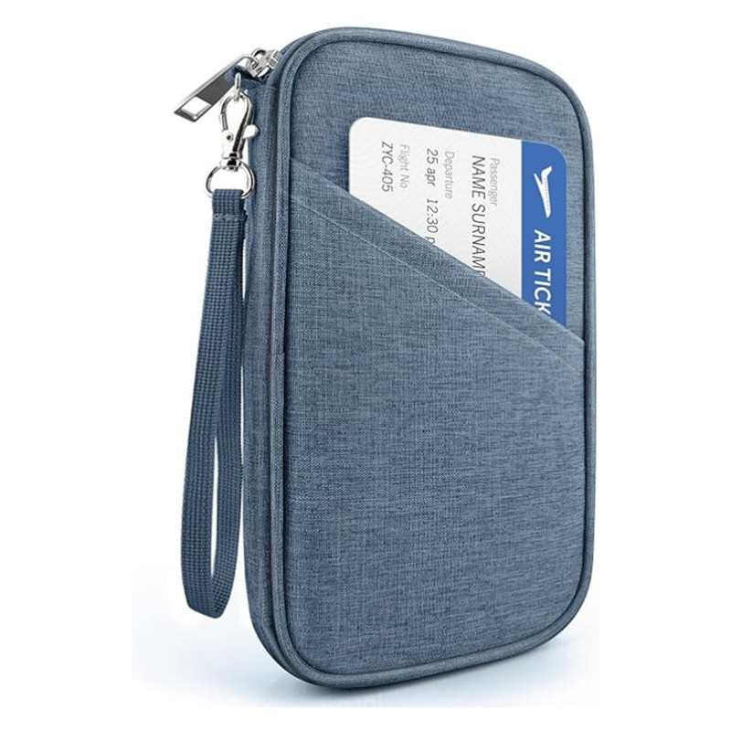 Pasporta vāciņš un kartes organizētājs – universāls, viegls, pretzādzības funkcija, poliesters