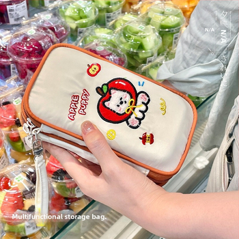 Τσάντα οργάνωσης καλωδίων δεδομένων, φορητή πολυεπίπεδη οργάνωση ταξιδιού για καλώδια, USB μνήμες και ακουστικά, πολυεστερική τσάντα σε στυλ χερούλι, πολυλειτουργικός οργανωτής