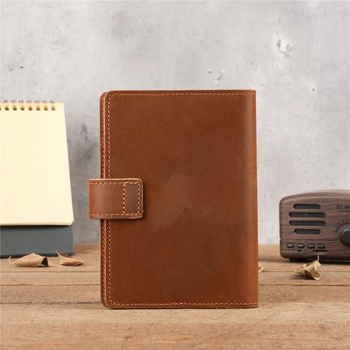 Niuyike 1140 Paso dėklas – tikra oda, galvijų oda, 1 sulenkimas, vienos spalvos, unisex