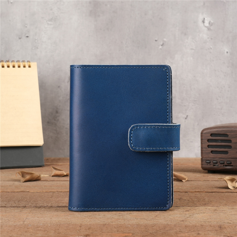 Niuyike 1140 Paso dėklas – tikra oda, galvijų oda, 1 sulenkimas, vienos spalvos, unisex