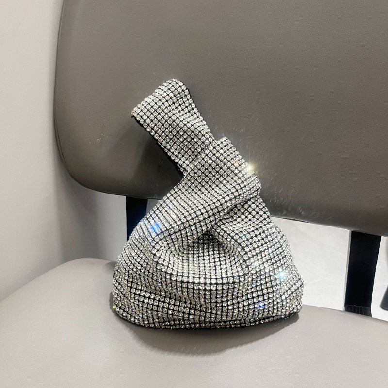 Дамска ръчна чанта с кристали, за ежедневна употреба, свеж и сладък стил, лято 2024