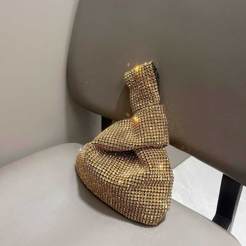 Дамска ръчна чанта с кристали, за ежедневна употреба, свеж и сладък стил, лято 2024