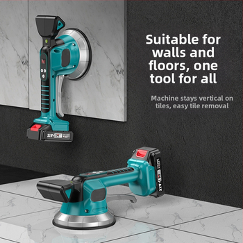 Електрическа машина за полагане на плочки с високо всмукване, цифров дисплей, голяма вакуумна чашка, регулируема скорост, презареждаща се литиева батерия