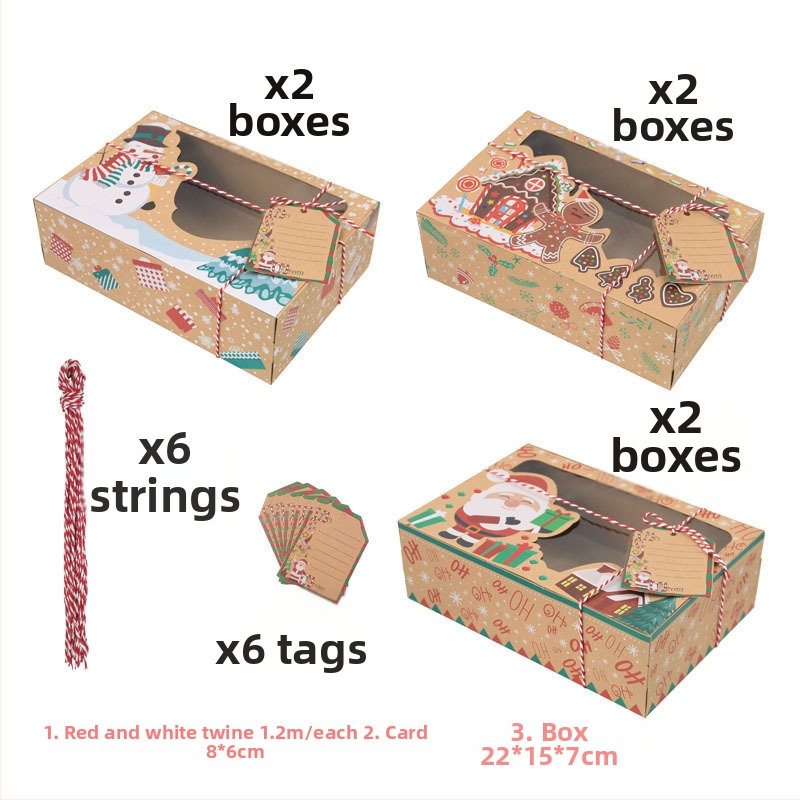 Europos stiliaus kraftpopieriaus sausainių dėžutė, kvadratinė forma, popierinė konstrukcija, vestuvėms