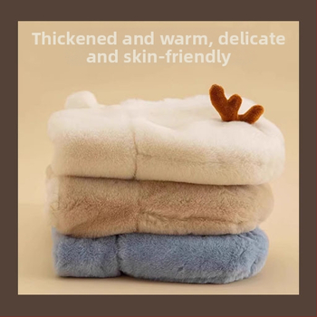 Vaikų žieminė kepurė su šaliku vienoje, ausų apsauga, kupolo stiliaus, poliesterio audinys, amžiaus grupė 4–6 ir 8–10 metų