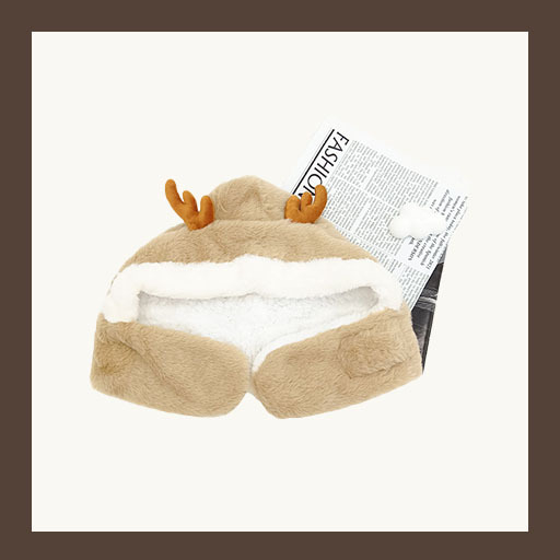 Vaikų žieminė kepurė su šaliku vienoje, ausų apsauga, kupolo stiliaus, poliesterio audinys, amžiaus grupė 4–6 ir 8–10 metų