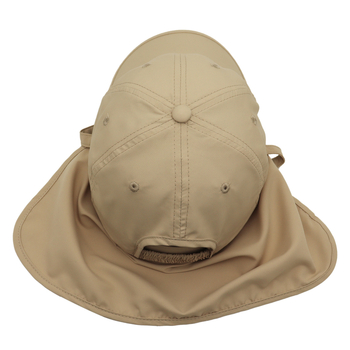 Детска кепка с козирка: защита на шията, слънцезащита и UV защита, полиестерна материя, къса козирка