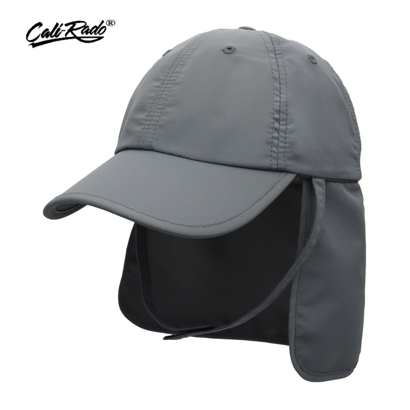 Детска кепка с козирка: защита на шията, слънцезащита и UV защита, полиестерна материя, къса козирка