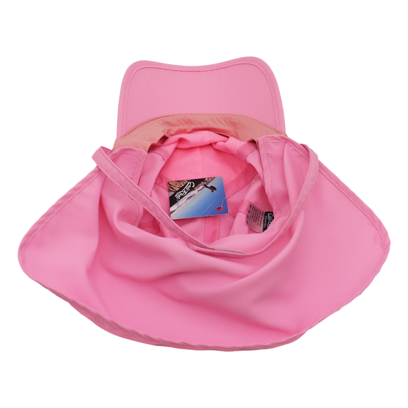 Детска кепка с козирка: защита на шията, слънцезащита и UV защита, полиестерна материя, къса козирка