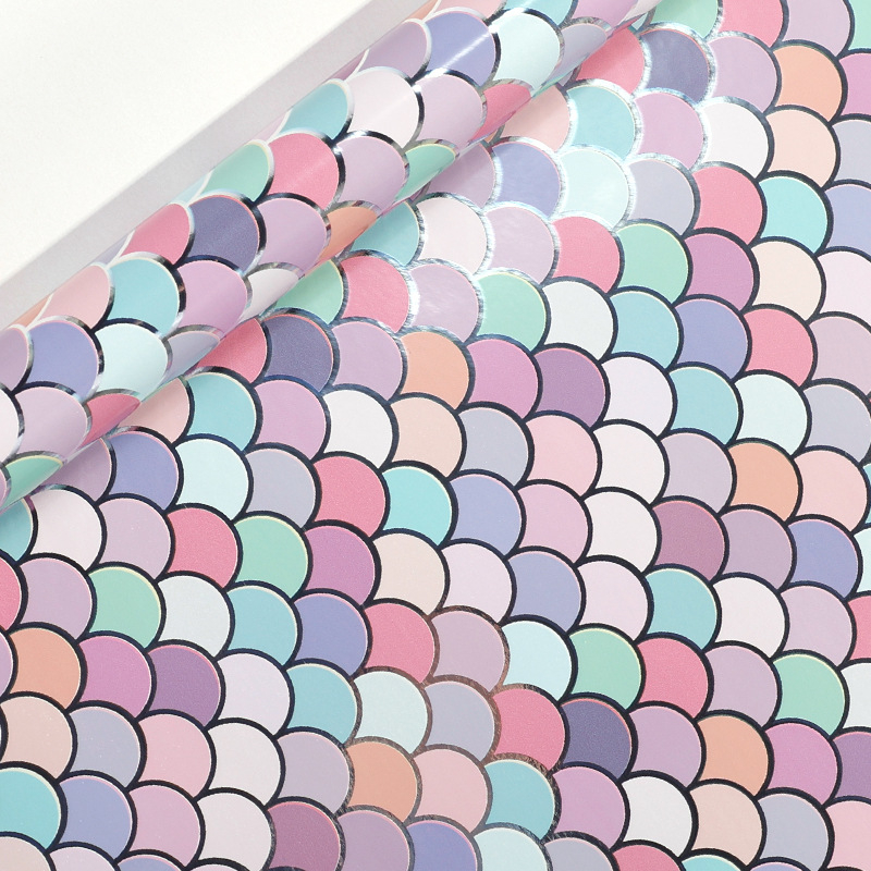 Алуминирана хартия за опаковане на подаръци в ролка, подаръчна опаковка, частна марка допустима, марка Cultural Herbal Packaging