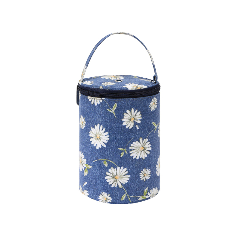 Cilindrikus tároló táska kötőtűk és horgolótűk kiegészítőihez, poliészter, többfunkciós, EB modell