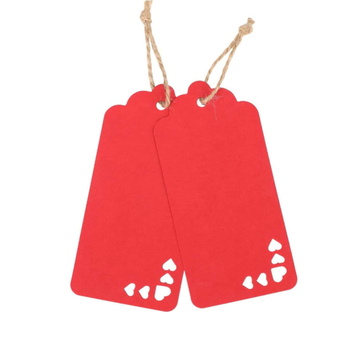 Ačiū atvirutė su pakabinta lipduku širdies formos — kartonas, šilumos perdavimo spausdinimas, pritaikoma, dovanos parduotuvėms, kilmė Zhejiang