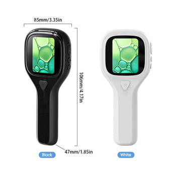 Vaikų rankinis mikroskopas X101, 400× padidinimas, 2,0 colių LCD ekranas, nuotraukų įrašymas, baterijos veikimo laikas 1,5 val.