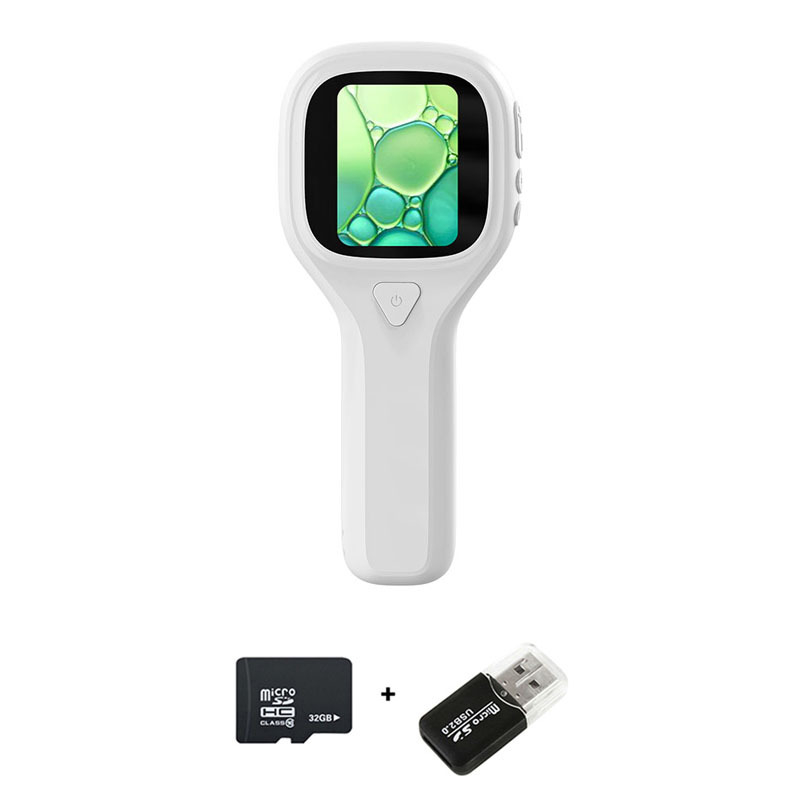 Vaikų rankinis mikroskopas X101, 400× padidinimas, 2,0 colių LCD ekranas, nuotraukų įrašymas, baterijos veikimo laikas 1,5 val.