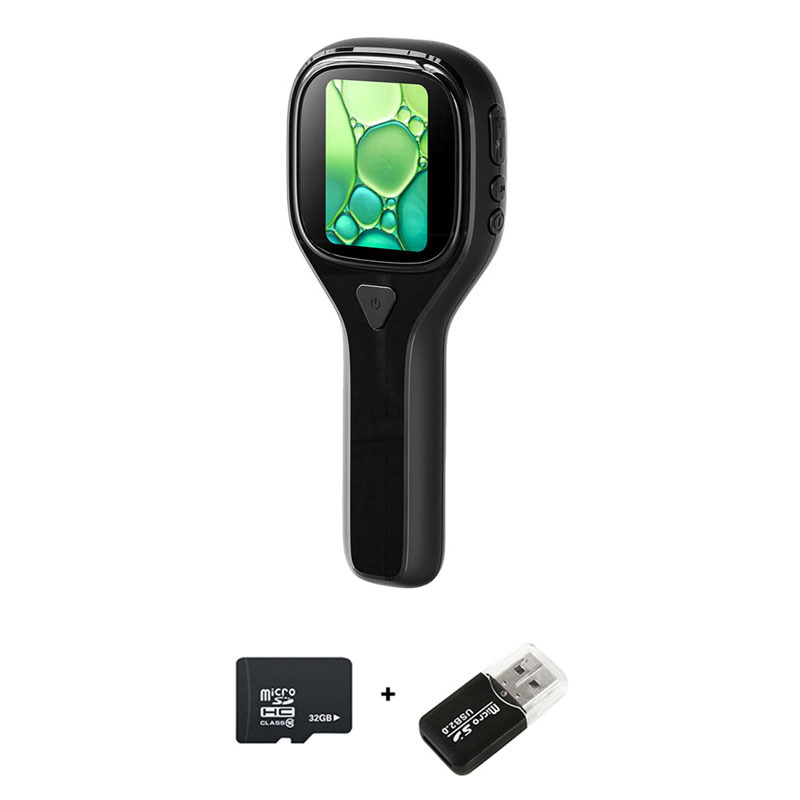 Vaikų rankinis mikroskopas X101, 400× padidinimas, 2,0 colių LCD ekranas, nuotraukų įrašymas, baterijos veikimo laikas 1,5 val.