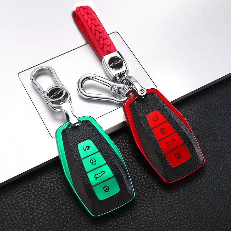 Geely automobilio rakto dėklas - TPU medžiaga, etninis stilius, suderinamas su Emgrand, Vision, X6, Star, Boyue, Xingrui