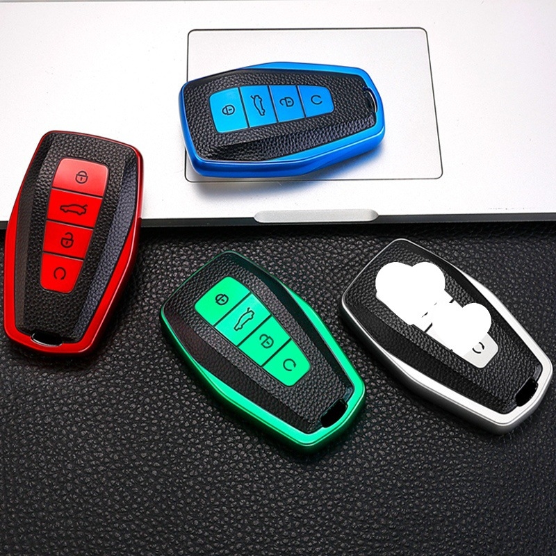 Geely automobilio rakto dėklas - TPU medžiaga, etninis stilius, suderinamas su Emgrand, Vision, X6, Star, Boyue, Xingrui