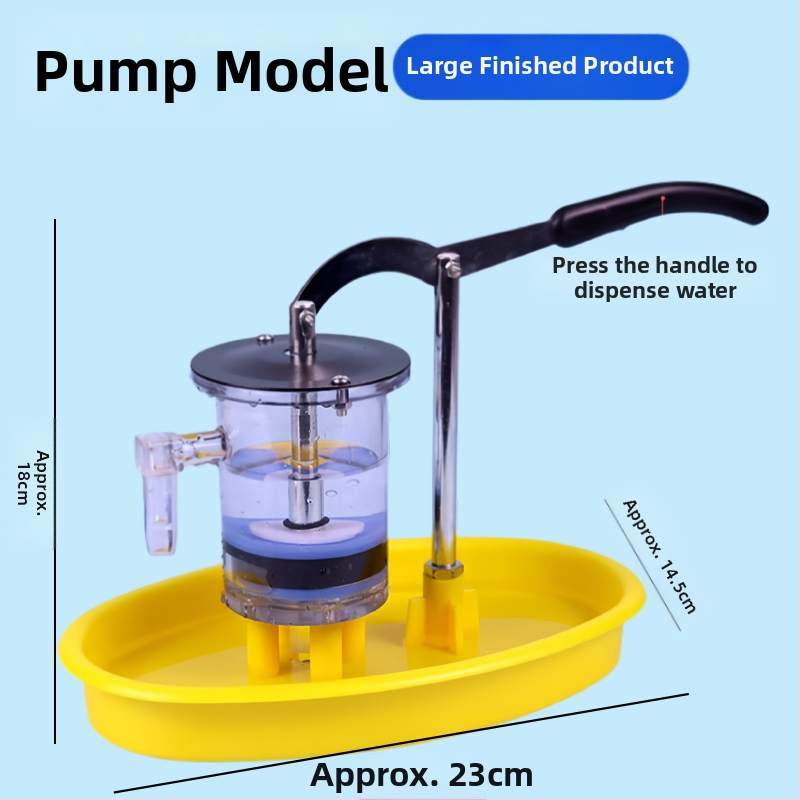 DIY прост модел на поршнева водна помпа – Craftsman, пластмасов материал, за деца 7–14 години, обучително пособие по физика, практическо занимание