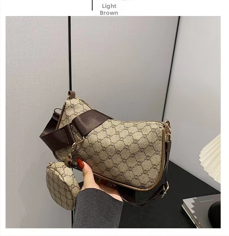 PU válltáska lánccal, városi egyszerű stílus, 3D szerkezetű, cipzáros, Tavasz 2025