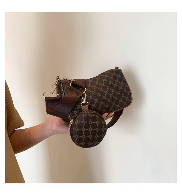 PU válltáska lánccal, városi egyszerű stílus, 3D szerkezetű, cipzáros, Tavasz 2025