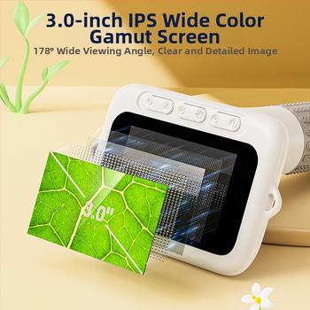 Παιδικό μικροσκόπιο χειρός για βιολογία/χημεία, φορητό ηλεκτρικό επιστημονικό σετ με περίβλημα από σιλικόνη, κατάλληλο για 7–14 ετών