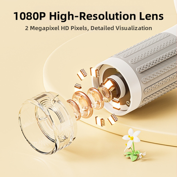 Παιδικό μικροσκόπιο χειρός για βιολογία/χημεία, φορητό ηλεκτρικό επιστημονικό σετ με περίβλημα από σιλικόνη, κατάλληλο για 7–14 ετών