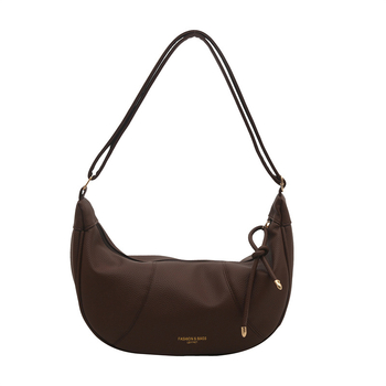 Női dumpling-stílusú táska — PU anyag, cipzáras zárás, poliészter bélés, dumpling alak, nyár 2025