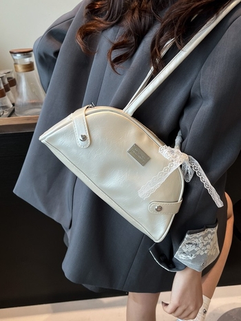 Τσαντάκι μασχάλης για γυναίκες, μόδα δρόμου, PU υλικό, κλείσιμο με φερμουάρ, πολυεστερική επένδυση (μόδα δρόμου; PU; φερμουάρ; πολυεστερική επένδυση)