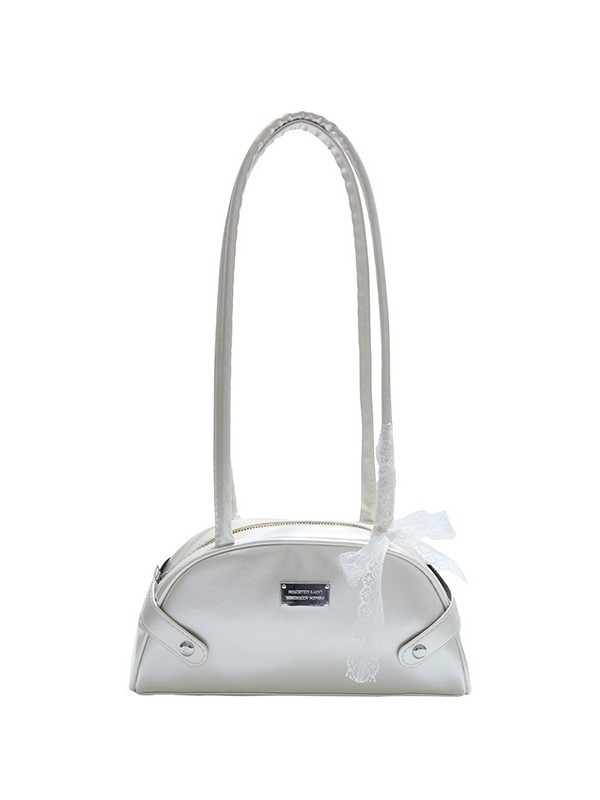 Дамска чанта за подмишницата, уличен стил, PU материал, закопчаване с цип, полиестерова подплата