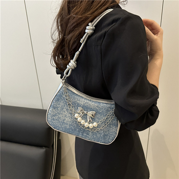 PU rankinė miesto stiliui, horizontali kvadrato forma, užtrauktuko atidarymas ir vidinė telefono kišenė