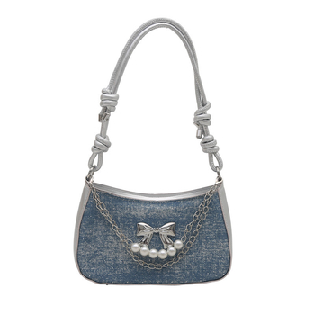 PU rankinė miesto stiliui, horizontali kvadrato forma, užtrauktuko atidarymas ir vidinė telefono kišenė