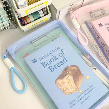 Чанта за документи от PP с прозрачен дизайн и акордеонна форма, с цип (Марка: Yibai points; Материал: PP; Стил: цип; Форма: акордеон)