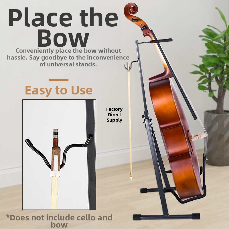 Daugiainstrumentinis grindinis laikiklis violončelei, gitarai, pipai ir zhongruanui – nešiojamas vertikalus laikiklis