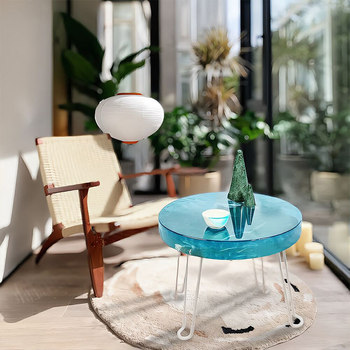 Σιλικόνη στρογγυλή φόρμα για ψήσιμο DIY κρυστάλλινο ρυάκι ρητίνης — χειροποίητη κατασκευή, μοντέρνος μινιμαλισμός