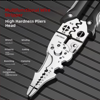 Štipaljke za skidanje izolacije – elektromos alat, automatsko skidanje, višestruke namjene, šiljasta čeljust, Starlight, rezanje niti, težina 50