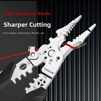 Štipaljke za skidanje izolacije – elektromos alat, automatsko skidanje, višestruke namjene, šiljasta čeljust, Starlight, rezanje niti, težina 50