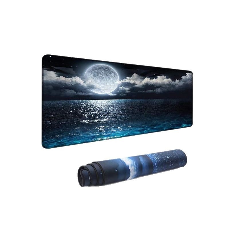 Голяма подложка за мишка с противохлъзгаща повърхност от естествен каучук, термопечат, размери 300×600×2 мм или 300×700×2 мм.