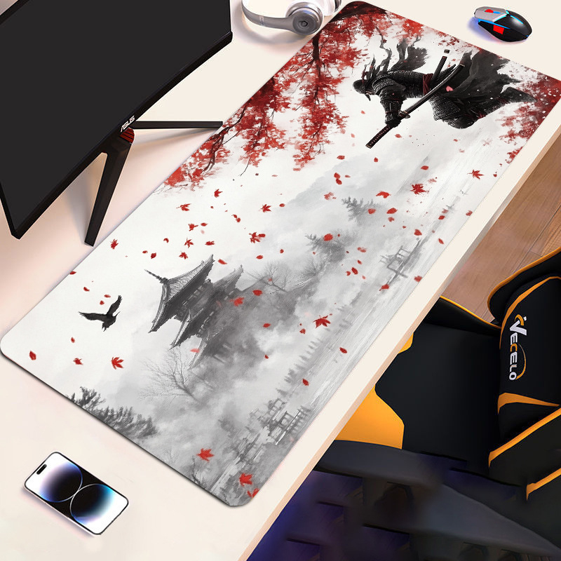 Голяма подложка за мишка с противохлъзгаща повърхност от естествен каучук, термопечат, размери 300×600×2 мм или 300×700×2 мм.