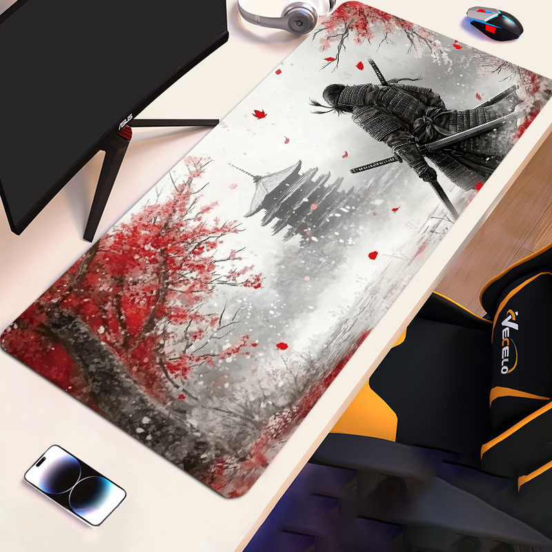 Голяма подложка за мишка с противохлъзгаща повърхност от естествен каучук, термопечат, размери 300×600×2 мм или 300×700×2 мм.