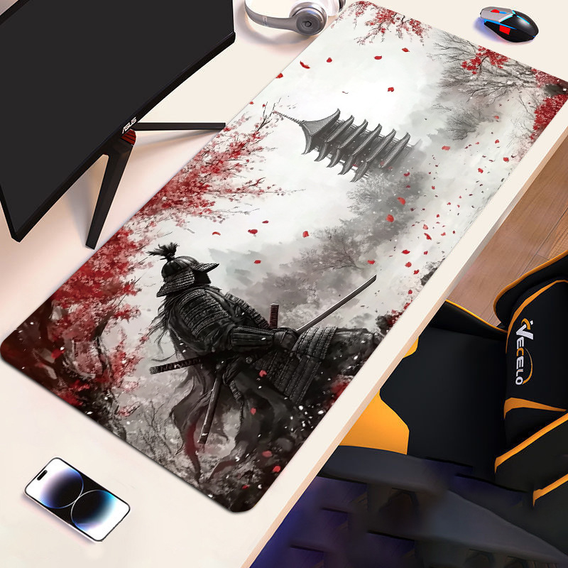 Голяма подложка за мишка с противохлъзгаща повърхност от естествен каучук, термопечат, размери 300×600×2 мм или 300×700×2 мм.