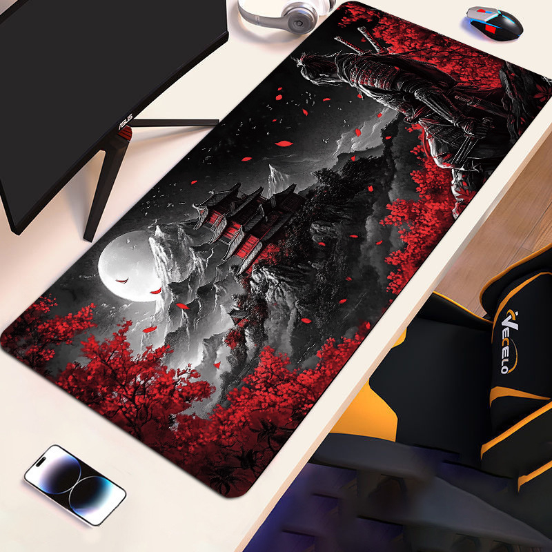 Голяма подложка за мишка с противохлъзгаща повърхност от естествен каучук, термопечат, размери 300×600×2 мм или 300×700×2 мм.